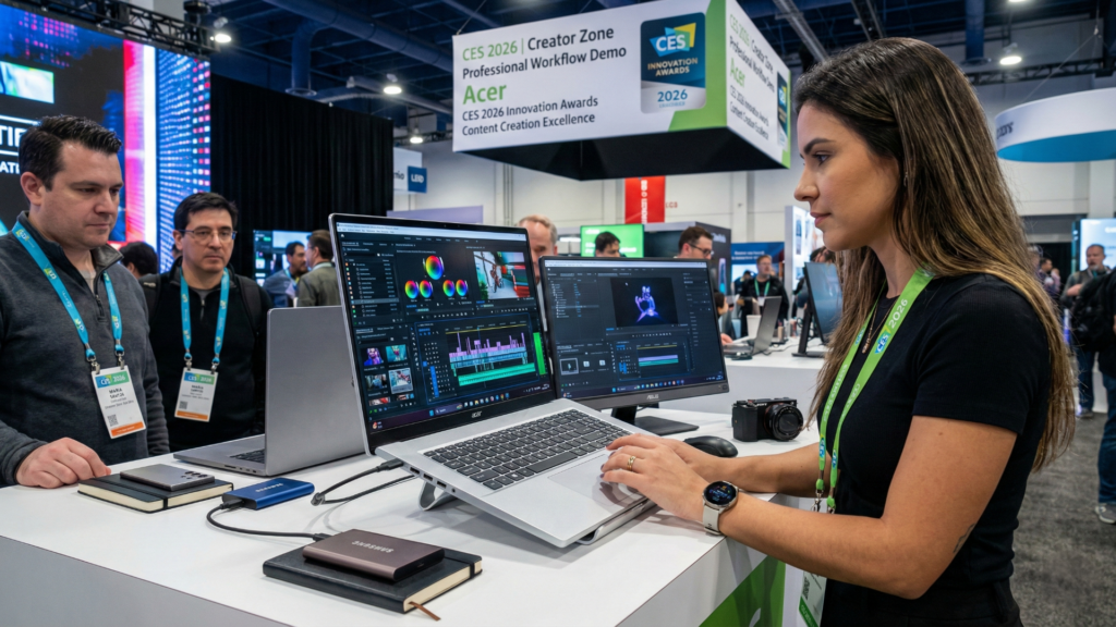 Workstations e notebooks para criadores de conteúdo com aceleração de IA local apresentados na CES 2026